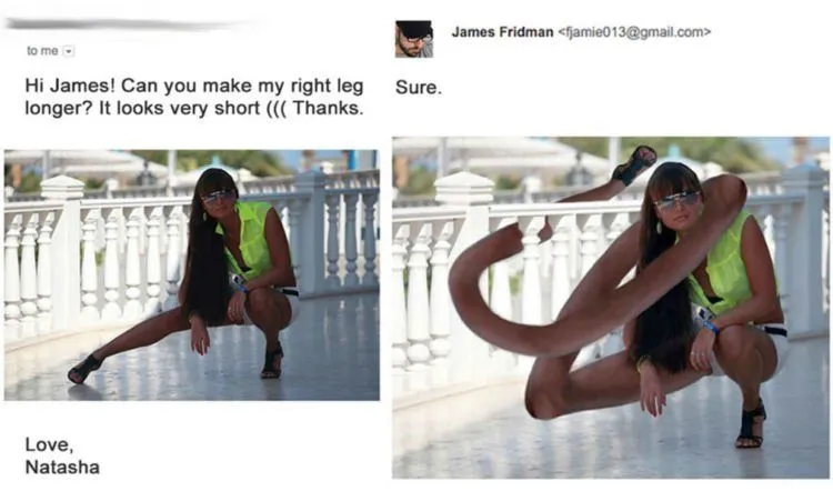 Minta Tolong Diedit Begini, Hasilnya Malah Begitu. Jangan Pernah Kirim Foto ke James Fridman! 22