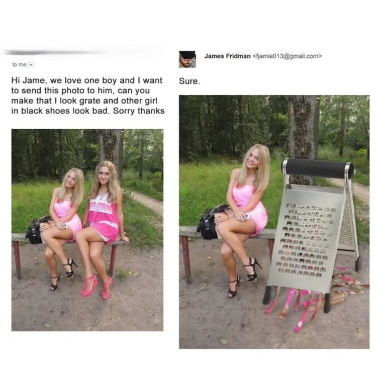 Minta Tolong Diedit Begini, Hasilnya Malah Begitu. Jangan Pernah Kirim Foto ke James Fridman! 24