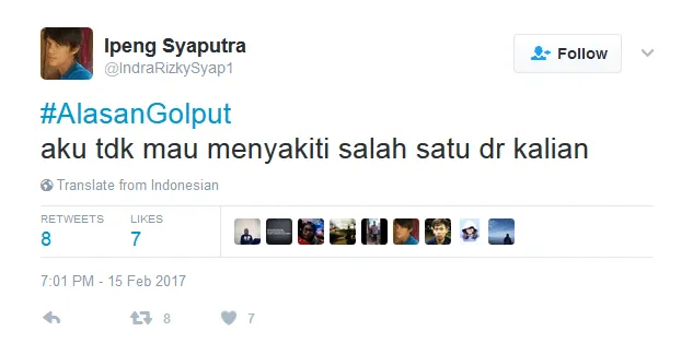 Alasan Golput 23 Netizen Ini Bisa Diterima Nggak? Mereka Terlalu Baper untuk Memilih :( 25