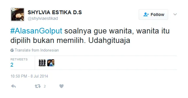 Alasan Golput 23 Netizen Ini Bisa Diterima Nggak? Mereka Terlalu Baper untuk Memilih :( 46