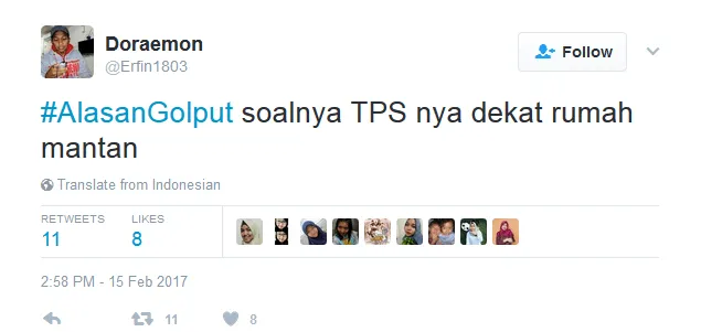 Alasan Golput 23 Netizen Ini Bisa Diterima Nggak? Mereka Terlalu Baper untuk Memilih :( 26
