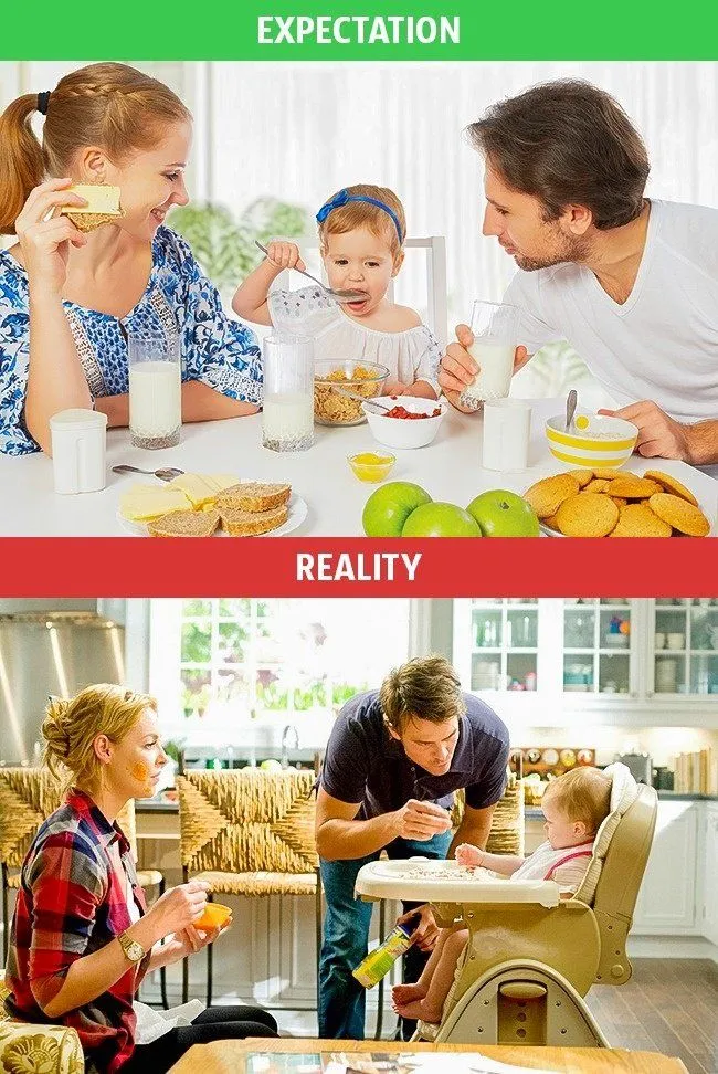 Ekspektasi vs Realita, 10 Gambar Ini Menjelaskan Tentang Kehidupan Rumah Tangga yang Sebenarnya 14