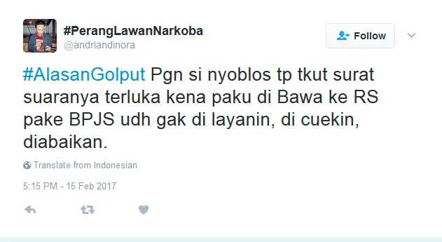 Alasan Golput 23 Netizen Ini Bisa Diterima Nggak? Mereka Terlalu Baper untuk Memilih :( 27