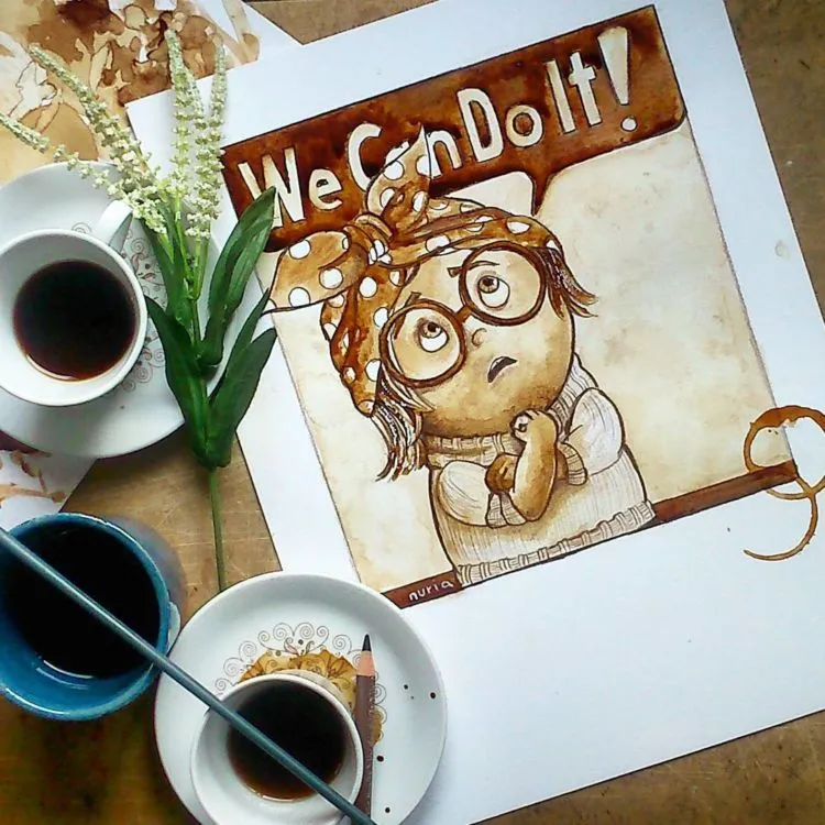 15 Lukisan Ini Pakai Kopi Sebagai Tintanya, dan Hasilnya ‘Cantik’ Banget. Langsung Bikin Juga Yuk! 25
