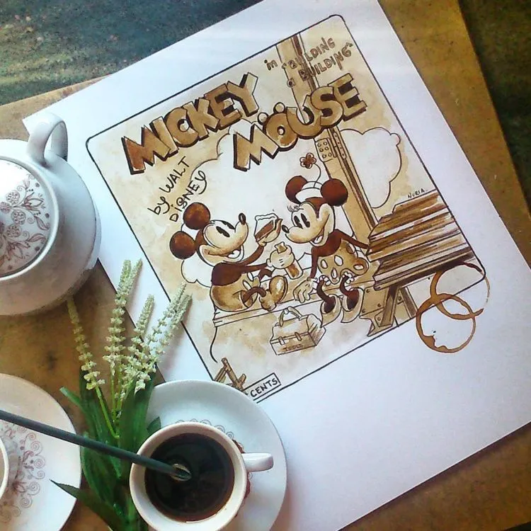 15 Lukisan Ini Pakai Kopi Sebagai Tintanya, dan Hasilnya ‘Cantik’ Banget. Langsung Bikin Juga Yuk! 26