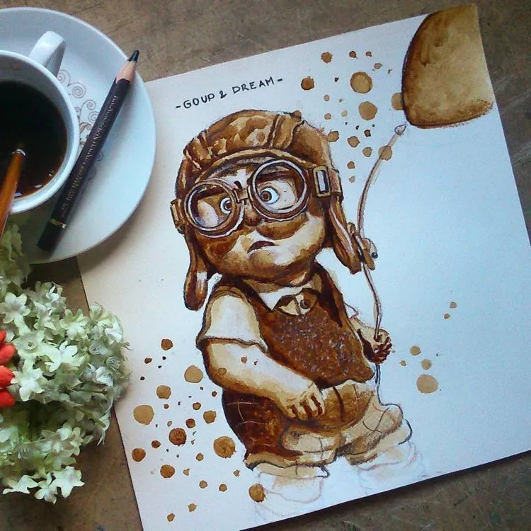15 Lukisan Ini Pakai Kopi Sebagai Tintanya, dan Hasilnya ‘Cantik’ Banget. Langsung Bikin Juga Yuk! 21