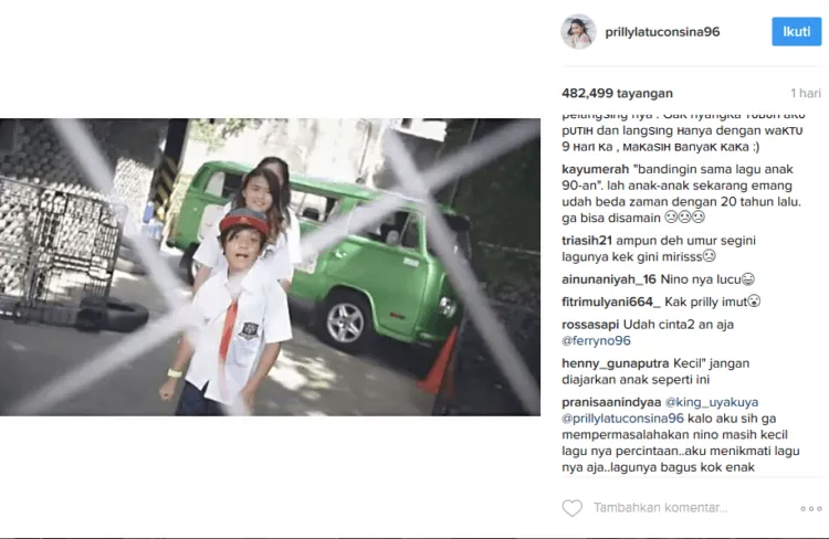 Lagu Cinta dari Anak Uya Kuya Ini Banyak Diprotes, Tapi Kata Prilly: Suka Sama Kakak Kelas Kan Biasa 7