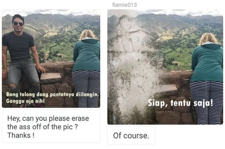 14 Foto Liburan Hasil Editan James Friedman Ini Kocak Abis! Bikin Ngakak Terus-terusan 15