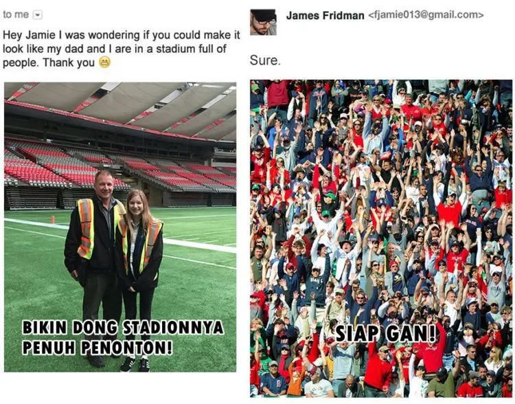 14 Foto Liburan Hasil Editan James Friedman Ini Kocak Abis! Bikin Ngakak Terus-terusan 20