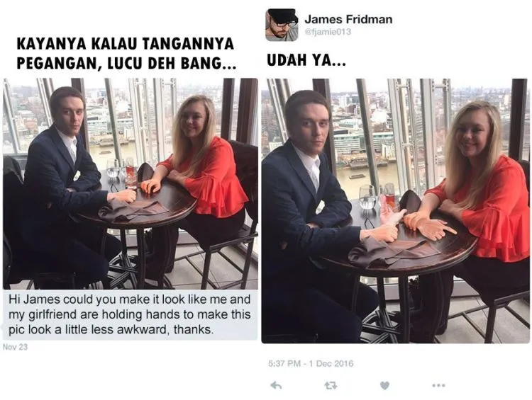 14 Foto Liburan Hasil Editan James Friedman Ini Kocak Abis! Bikin Ngakak Terus-terusan 16