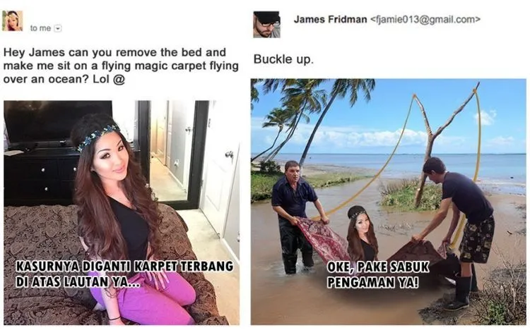 14 Foto Liburan Hasil Editan James Friedman Ini Kocak Abis! Bikin Ngakak Terus-terusan 18