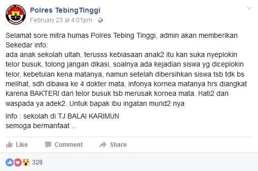 Perayaan Ulang Tahun Pakai Telur Busuk Makan Korban, Seorang Siswa Sampai Buta Karena Kena Matanya 4