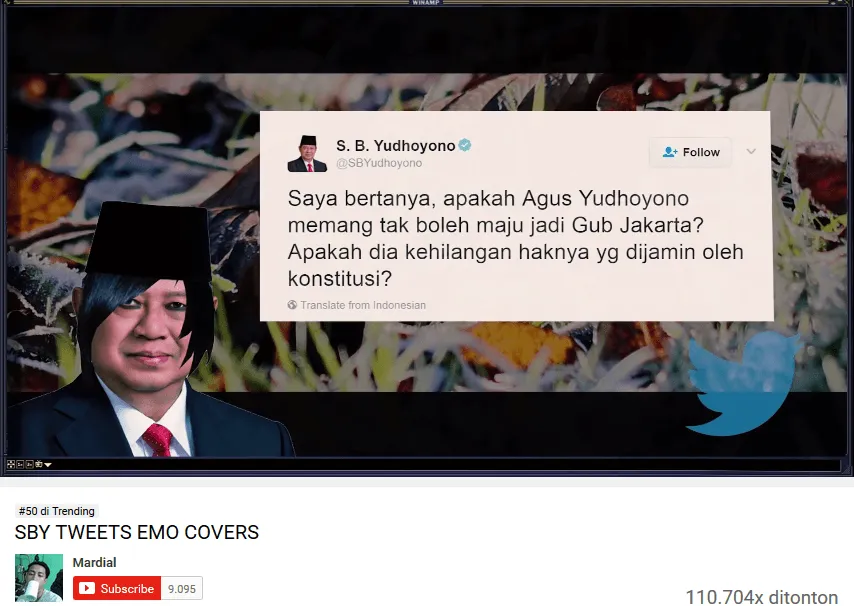 Gara-gara Twit SBY Isinya Galau, Dibikinin Jadi Lagu Emo Deh. Duh, Ingat Zaman Rambut Poni Lempar Nih