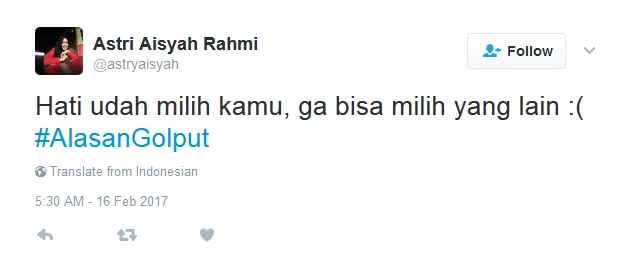 Alasan Golput 23 Netizen Ini Bisa Diterima Nggak? Mereka Terlalu Baper untuk Memilih :( 44