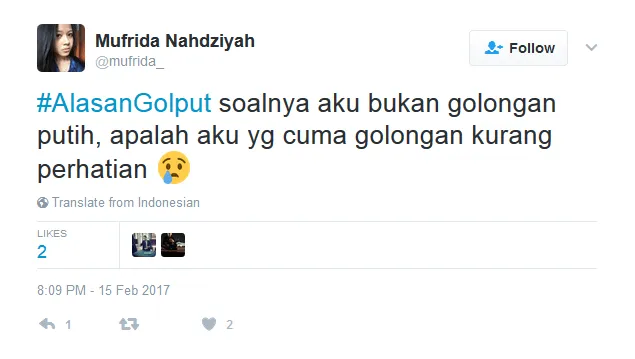 Alasan Golput 23 Netizen Ini Bisa Diterima Nggak? Mereka Terlalu Baper untuk Memilih :( 42