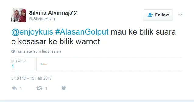 Alasan Golput 23 Netizen Ini Bisa Diterima Nggak? Mereka Terlalu Baper untuk Memilih :( 28
