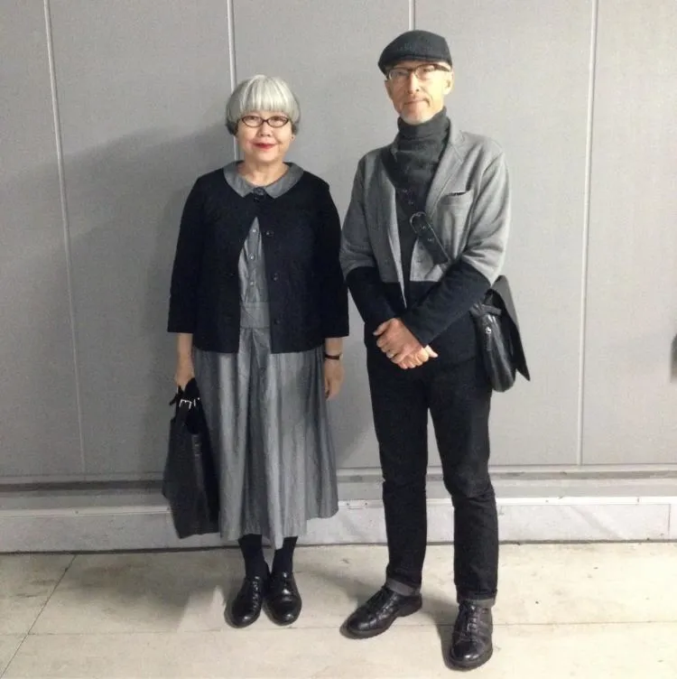 Inilah 13 Foto Super Stylish Pasangan Kakek-Nenek dari Jepang. Selebgram Mah.... Lewat! 14