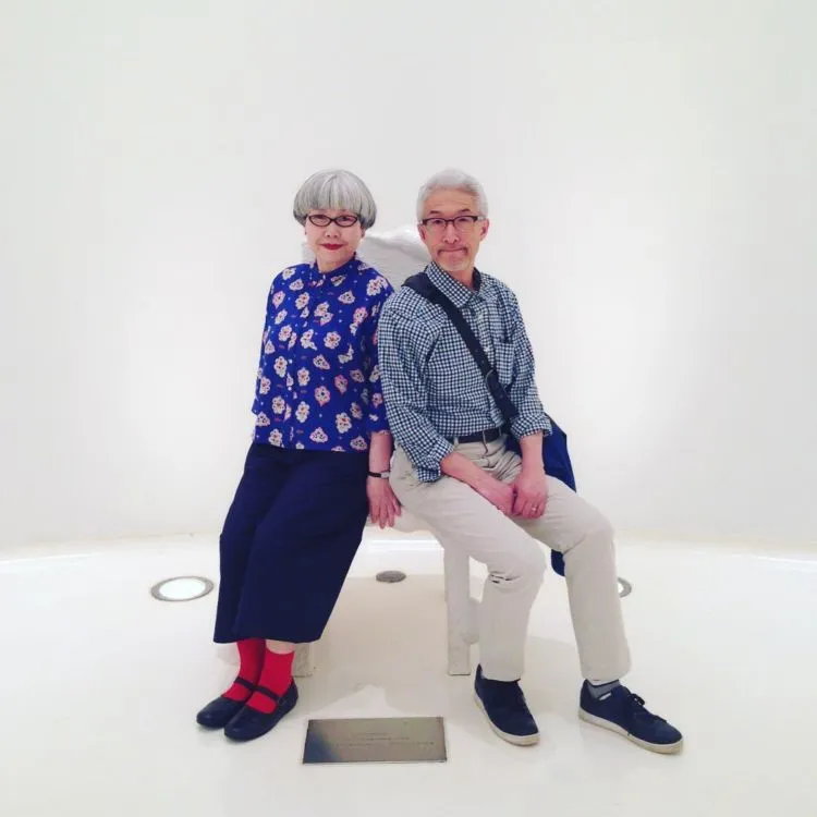 Inilah 13 Foto Super Stylish Pasangan Kakek-Nenek dari Jepang. Selebgram Mah.... Lewat! 19