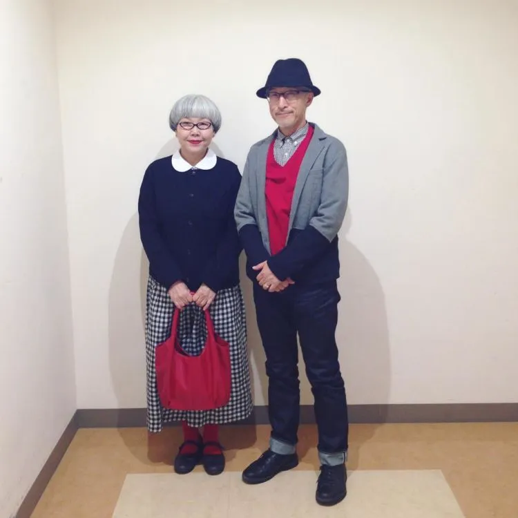 Inilah 13 Foto Super Stylish Pasangan Kakek-Nenek dari Jepang. Selebgram Mah.... Lewat! 16