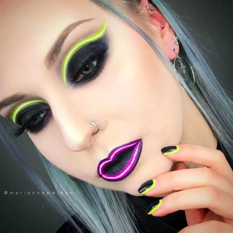 8 Inspirasi Make-Up Neon Light yang Lagi Trend! Hayo, Siapa yang Mau Jadi Pusat Perhatian? 14