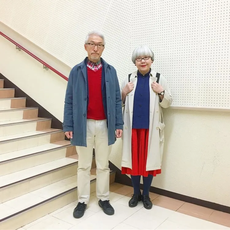 Inilah 13 Foto Super Stylish Pasangan Kakek-Nenek dari Jepang. Selebgram Mah.... Lewat! 23