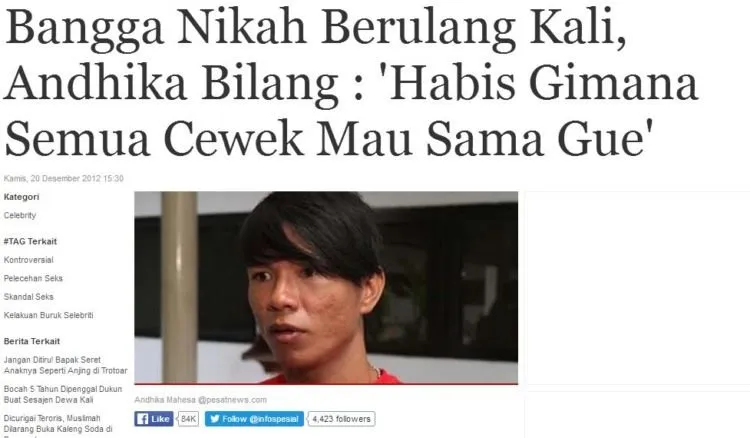 4 Sifat Andika Kangen Band yang Wajib Ditiru Cowok Indonesia. Biar Kalian Nggak Kalah Sama Dia! 8