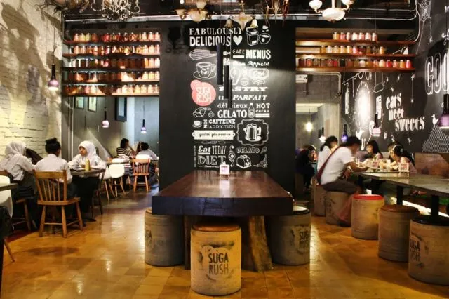 Suasana di Sugarush, Bandung