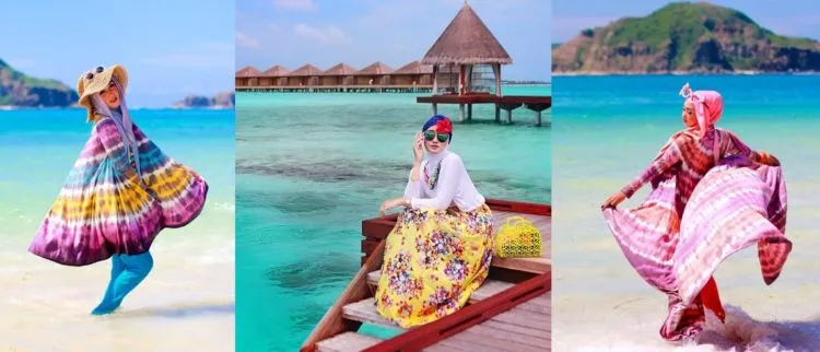 7 Style Baju Berhijab untuk Piknik ke Pantai 22