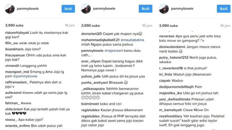 Dikasihani Netizen Karena Pamela Bowie Sudah Gandeng Pacar Baru, Begini Nih Kerennya Reaksi Joshua! 6