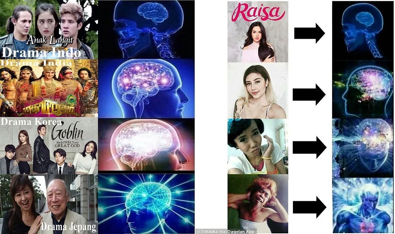 Lagi Musim Bikin Meme Expanding Brain Nih! Versi Indonesianya Ternyata Jauh Lebih Kocak dari Aslinya