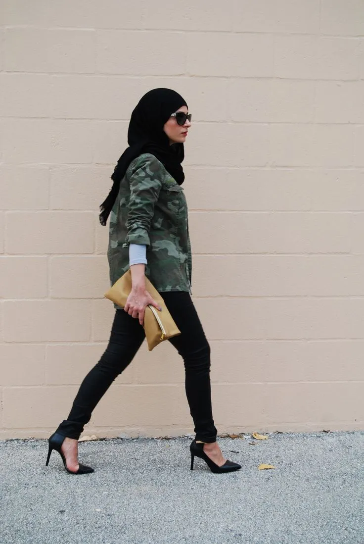 7 Inspirasi Busana A la Militer yang Disulap Jadi Gaya Buat Hijabers. Kurang Keren Apa Coba? 11