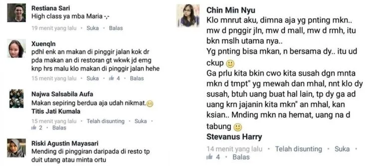 Ogah Pacaran di Pinggir Jalan, Cewek Ini Sebut Pasangan yang Makan Nasgor di Trotoar itu ‘Kasihan’ 6