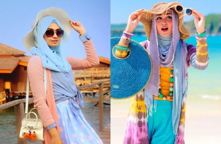 7 Style Baju Berhijab untuk Piknik ke Pantai 21
