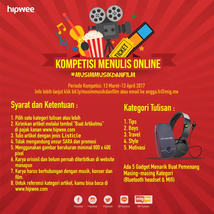 Memasuki Musim Musik dan Film, Hipwee Mengajakmu Asyik-Asyik. Yuk, Ikutan! 4