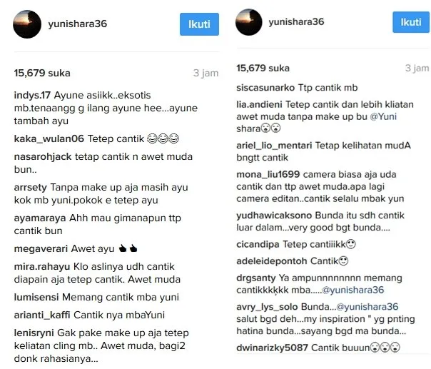 Niatnya Pengen Pamer Muka Tua, Foto Yuni Shara Ini Malah Kian Dipuji Awet Muda. Yah, Mau Gimana Lagi 6