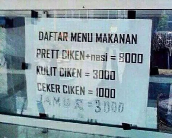 15 Menu Makanan Ini Punya Nama yang Entah Salah Eja atau Memang Ya Begitu 32