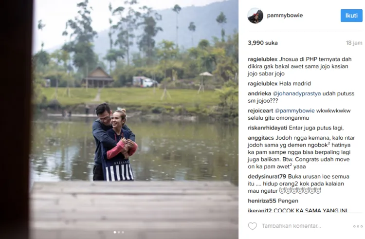 Dikasihani Netizen Karena Pamela Bowie Sudah Gandeng Pacar Baru, Begini Nih Kerennya Reaksi Joshua! 4