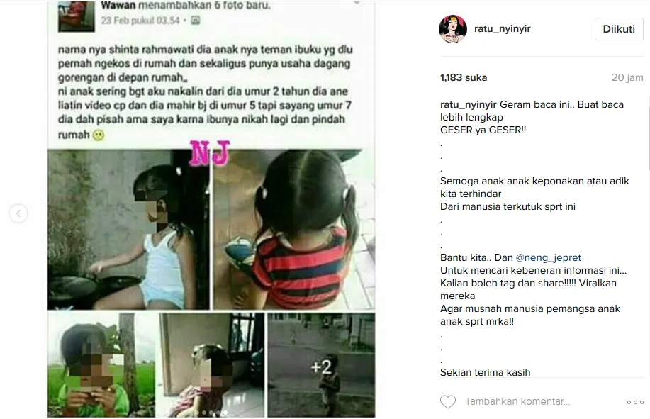 Gegernya Kita Semua Karena Grup Pedofil di Facebook, Asli Bikin Naik Darah Banget Bacanya!