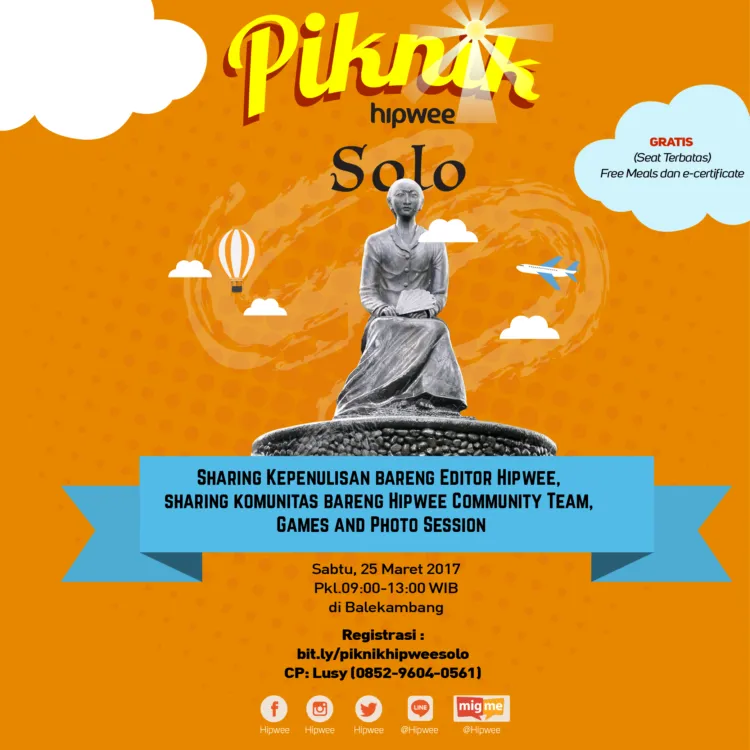 Solo, Bersiap Untuk Ikut Keseruan Piknik Bareng Hipwee, Catat Detailnya ya! 2