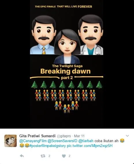 15 Poster Film yang Didesain Ulang Jadi Imut Pakai Emoji, Gemas! 48
