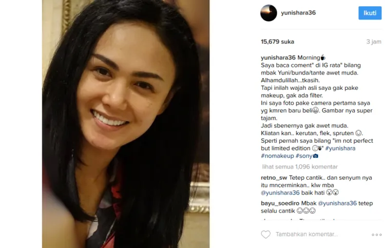 Niatnya Pengen Pamer Muka Tua, Foto Yuni Shara Ini Malah Kian Dipuji Awet Muda. Yah, Mau Gimana Lagi 5
