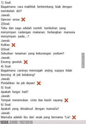 Memang Polos atau Niat Melawak, 17 Jawaban Bocah SD Saat Ujian Ini Kadang Ada Benarnya 30