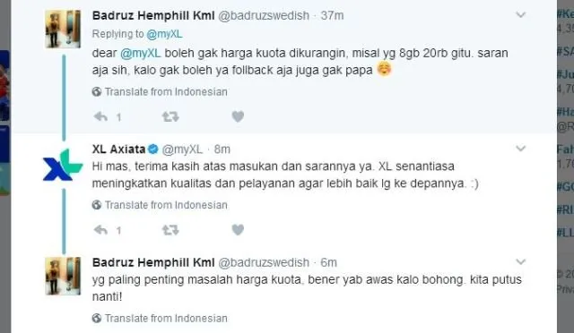 Provider XL Ikut Kena Bully Juga, Padahal Niat Awalnya Mau Ngejekin Telkomsel, Duh Malunya Si Admin 16