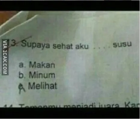 Memang Polos atau Niat Melawak, 17 Jawaban Bocah SD Saat Ujian Ini Kadang Ada Benarnya 19