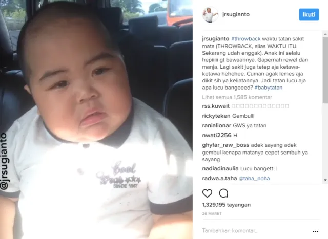 Netizen Sedih Gara-Gara Tatan Sakit. Katanya Sih Nggak Doyan Makan dan Perutnya Kempes... 9