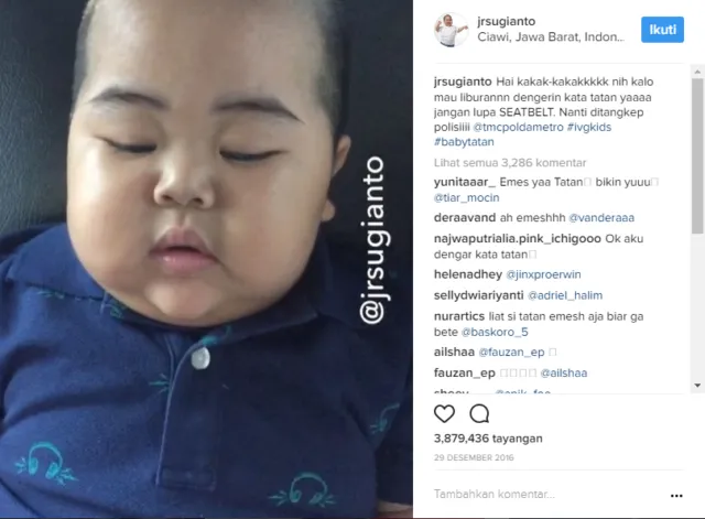 Netizen Sedih Gara-Gara Tatan Sakit. Katanya Sih Nggak Doyan Makan dan Perutnya Kempes... 6
