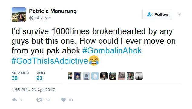 6 Bulan Lagi Ditinggal, Netizen Udah Mulai Ngegombal ke Ahok. Tagar #GombalinAhok pun Bertebaran 16