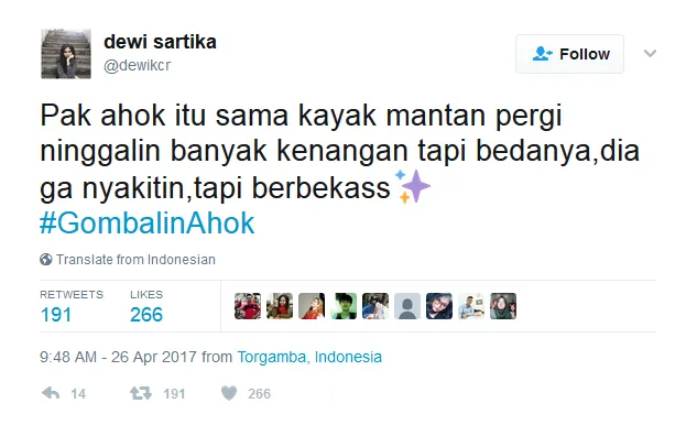 6 Bulan Lagi Ditinggal, Netizen Udah Mulai Ngegombal ke Ahok. Tagar #GombalinAhok pun Bertebaran 17