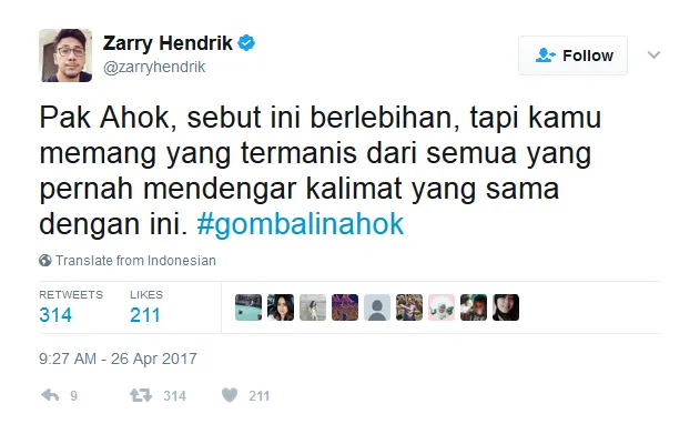 6 Bulan Lagi Ditinggal, Netizen Udah Mulai Ngegombal ke Ahok. Tagar #GombalinAhok pun Bertebaran 23