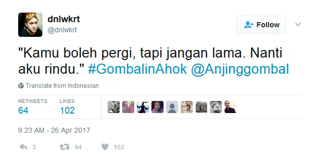 6 Bulan Lagi Ditinggal, Netizen Udah Mulai Ngegombal ke Ahok. Tagar #GombalinAhok pun Bertebaran 19